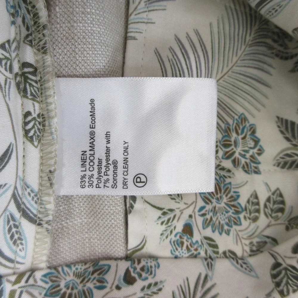 Tommy Bahama Men Dress Pants 33x30 Latigo Beach Linen Khaki Stretch New DEFECT